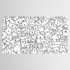 Dog Doodle Art Tablecloth Gallery Image 2
