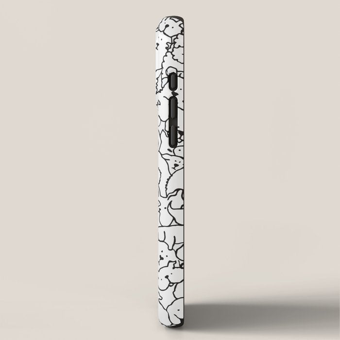 Dog Doodle Art iPhone Case Gallery Image 2