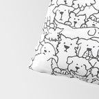 Dog Doodle Art Pillow Sham Gallery Image 4