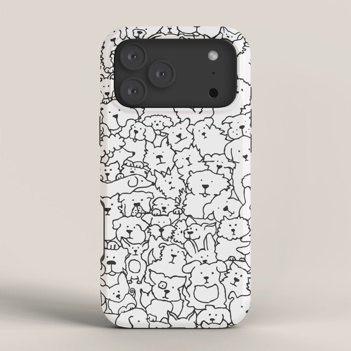 Dog Doodle Art Iphone Case