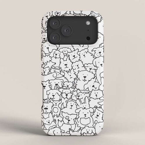 Dog Doodle Art Iphone Case Gallery Image 4