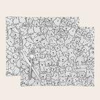 Dog Doodle Art Placemat Gallery Image 1