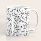 Dog Doodle Art Coffee Mug Gallery Image 1
