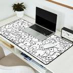 Dog Doodle Art Desk Mat Gallery Image 2