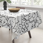 Dog Doodle Art Tablecloth Gallery Image 3