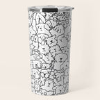 Dog Doodle Art Travel Mug Gallery Image 1