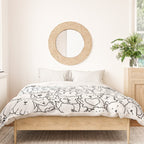 Dog Doodle Art Duvet Cover Gallery Image 3