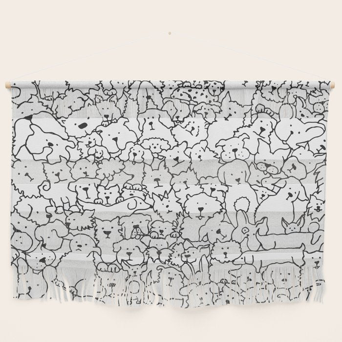 Dog Doodle Art Wall Hanging Gallery Image 1