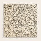 Dog Doodle Art Wood Wall Art Gallery Image 1