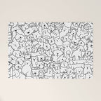 Dog Doodle Art Welcome Mat Gallery Image 1