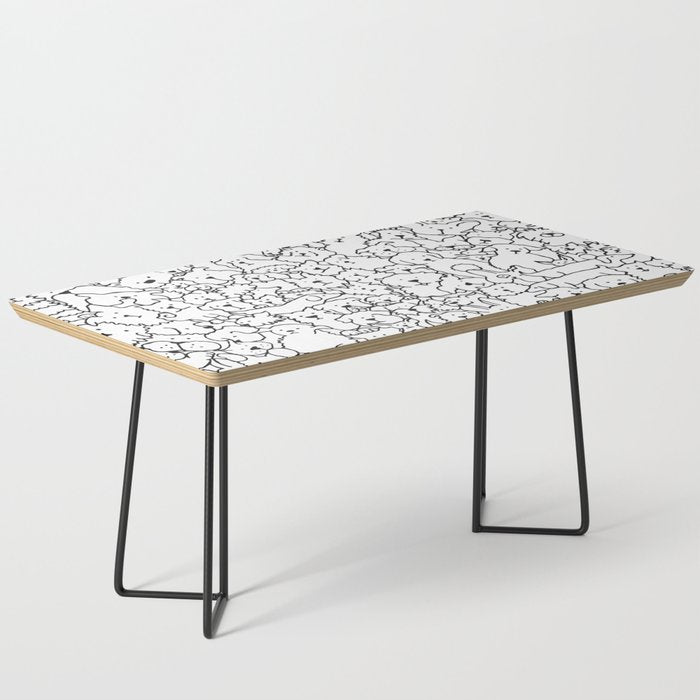 Dog Doodle Art Coffee Table Gallery Image 1
