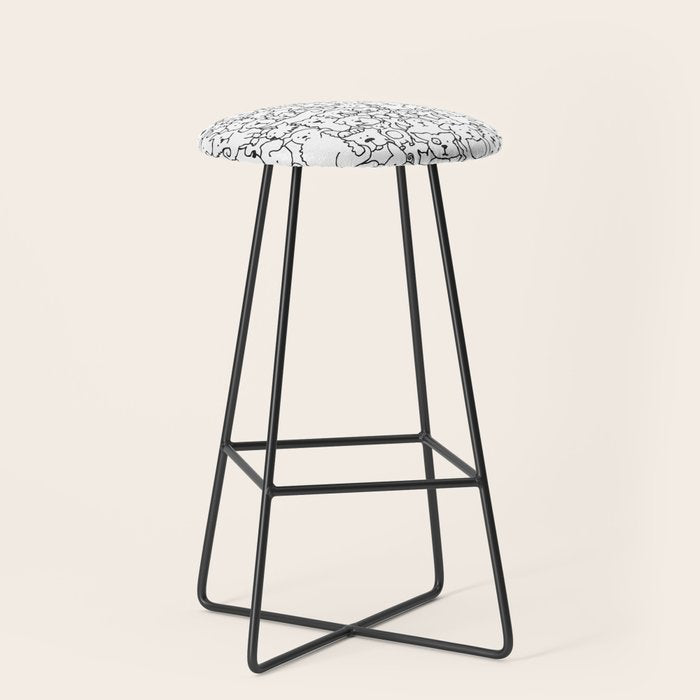 Dog Doodle Art Stool Gallery Image 1