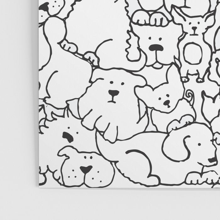 Dog Doodle Art Poster Gallery Image 3