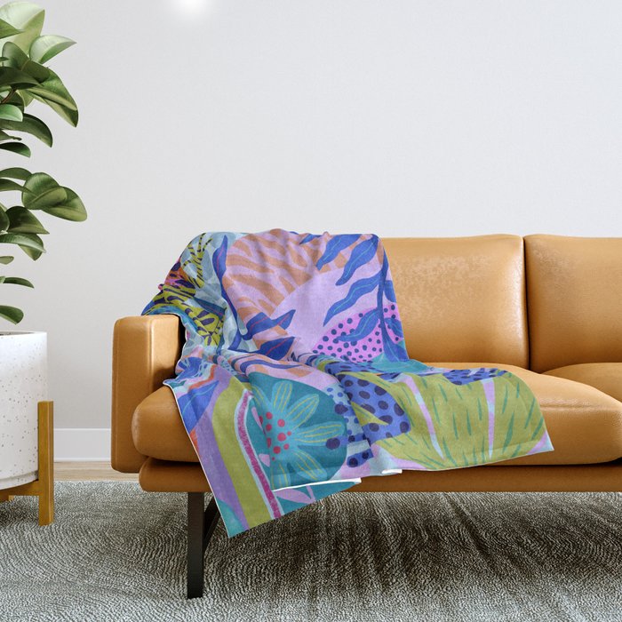 Poison Dart Frogs Throw Blanket Gallery Image 1