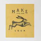 MAKE YOUR OWN LUCK Throw Blanket Gallery Image 2