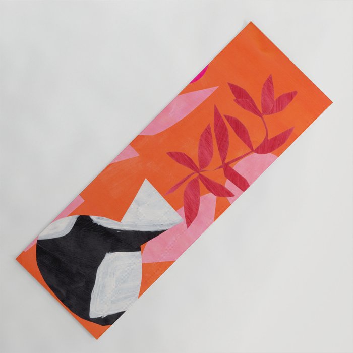 Two Sun Sunset Tribal Vase Yoga Mat Gallery Image 1