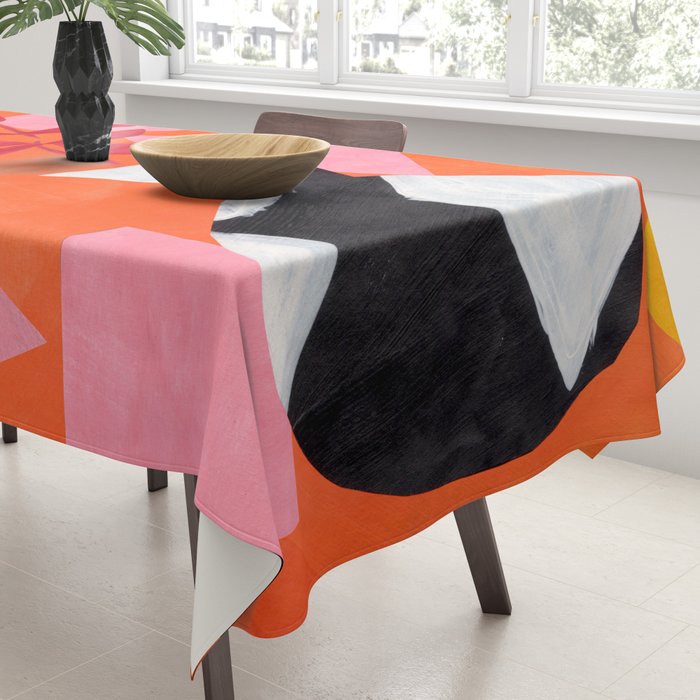 Two Sun Sunset Tribal Vase Tablecloth Gallery Image 3