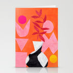 Two Sun Sunset Tribal Vase Stationery Card Gallery Image 2