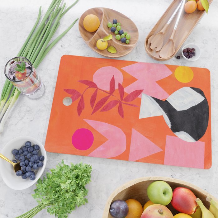 Two Sun Sunset Tribal Vase Cutting Board Gallery Image 2