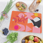 Two Sun Sunset Tribal Vase Cutting Board Gallery Image 2