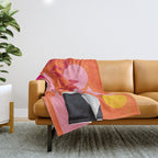 Two Sun Sunset Tribal Vase Throw Blanket Gallery Image 1