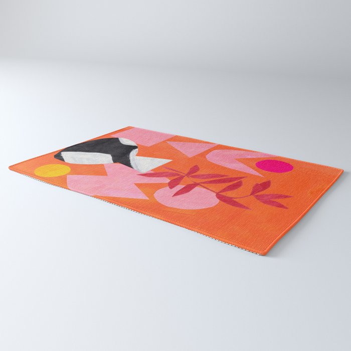 Two Sun Sunset Tribal Vase Rug Gallery Image 3