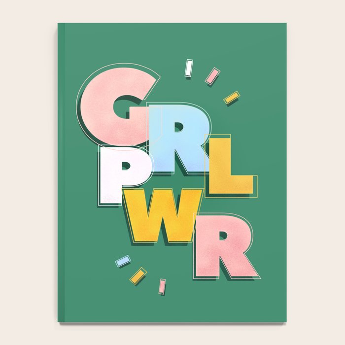 GIRL POWER - green Notebook Gallery Image 4