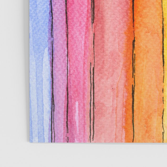 Cat Rainbow Watercolor Pattern Poster Gallery Image 3