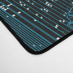 Night light city / Lineart city in blue Desk Mat Gallery Image 4
