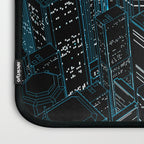 Night light city / Lineart city in blue Laptop Sleeve Gallery Image 3