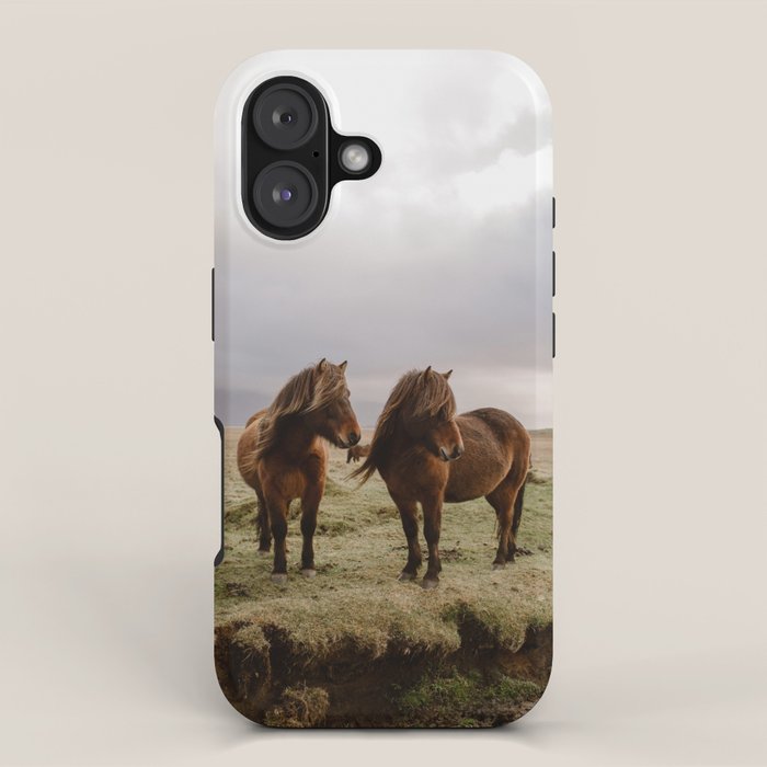 Two Icelandic Ponies iPhone Case Gallery Image 1