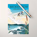 Broken Bow Oklahoma Wrapping Paper Gallery Image 1