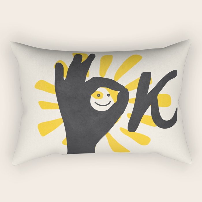 OK 123 Rectangular Pillow Gallery Image 1