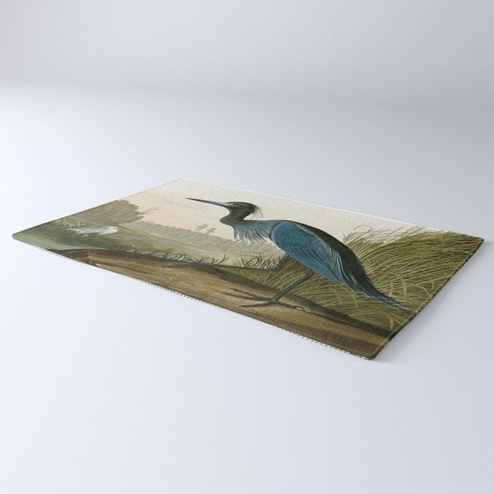 Little Blue Heron - John James Audubon's Birds of America Print Rug Gallery Image 3