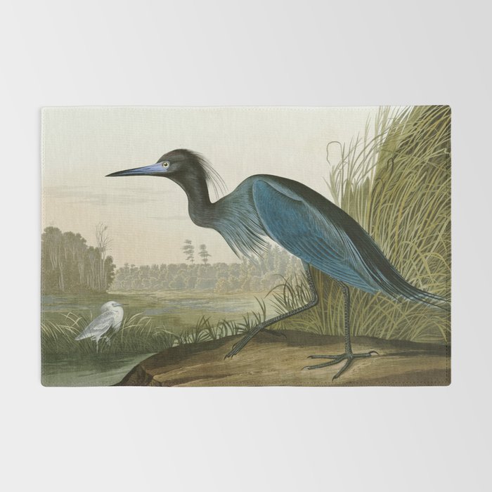 Little Blue Heron - John James Audubon's Birds of America Print Rug Gallery Image 2