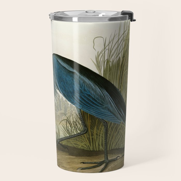Little Blue Heron - John James Audubon's Birds of America Print Travel Mug Gallery Image 2