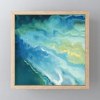 Ocean Waves, Watercolor, Abstract Mini Art Print Gallery Image 1