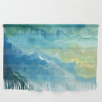 Ocean Waves, Watercolor, Abstract Wall Hanging Gallery Image 1