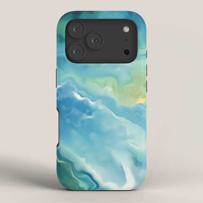 Ocean Waves, Watercolor, Abstract iPhone Case Gallery Image 3