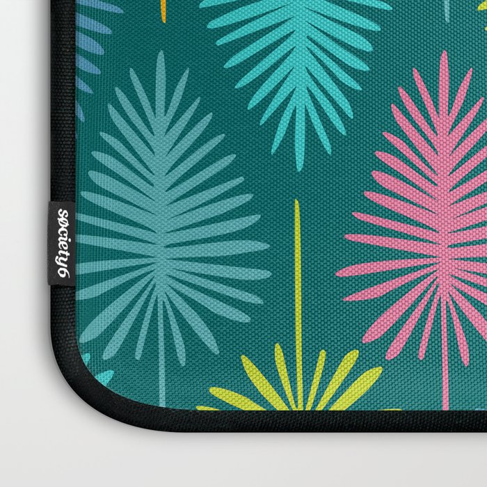 Bright Tropical Botanical Pattern Laptop Sleeve Gallery Image 3