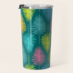 Bright Tropical Botanical Pattern Travel Mug Gallery Image 3
