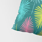 Bright Tropical Botanical Pattern Pillow Sham Gallery Image 4