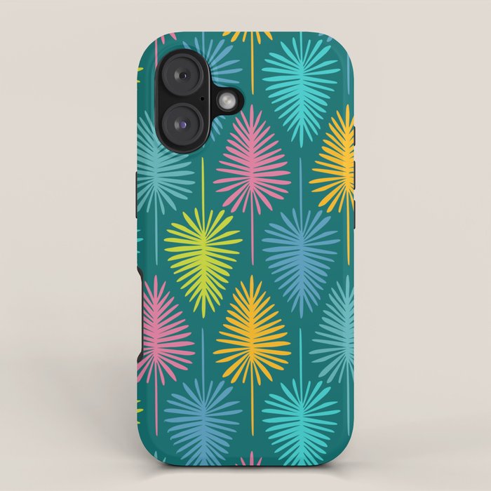 Bright Tropical Botanical Pattern iPhone Case Gallery Image 1