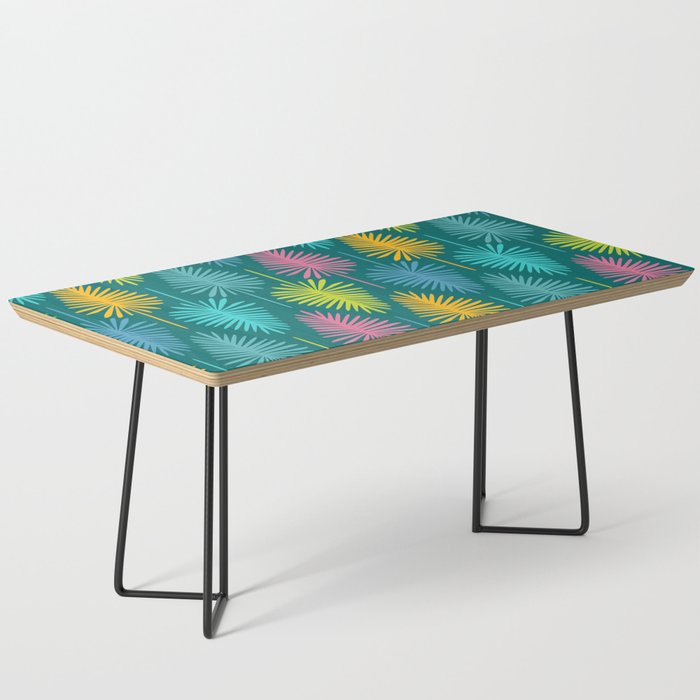 Bright Tropical Botanical Pattern Coffee Table Gallery Image 1