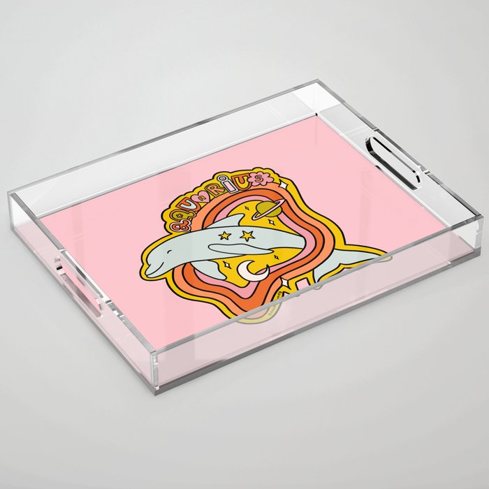 Aquarius Dolphin Acrylic Tray Gallery Image 1