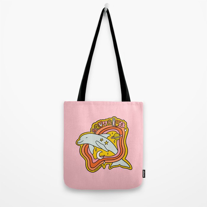 Aquarius Dolphin Tote Bag Gallery Image 2