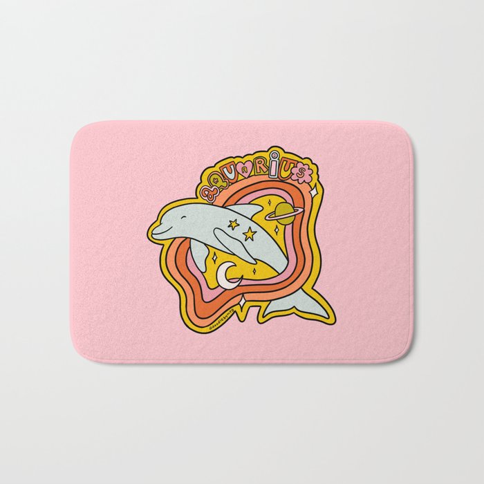 Aquarius Dolphin Bath Mat Gallery Image 1