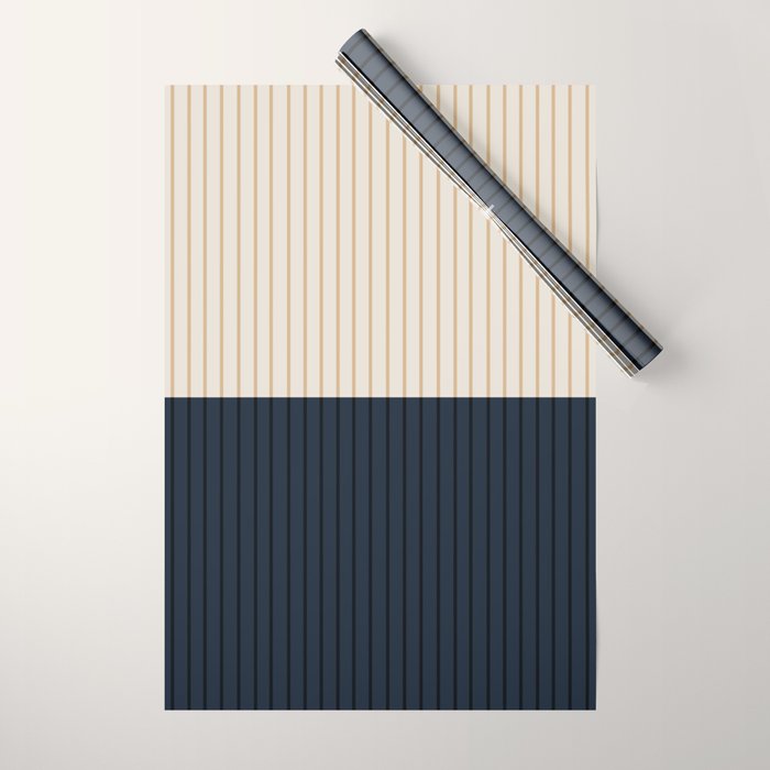 Color Block Lines XLI Wrapping Paper Gallery Image 1