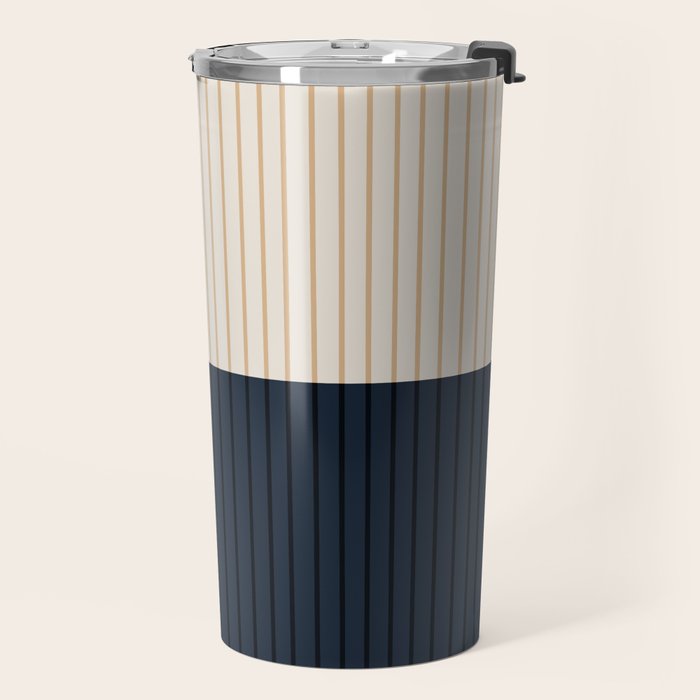 Color Block Lines XLI Travel Mug Gallery Image 2