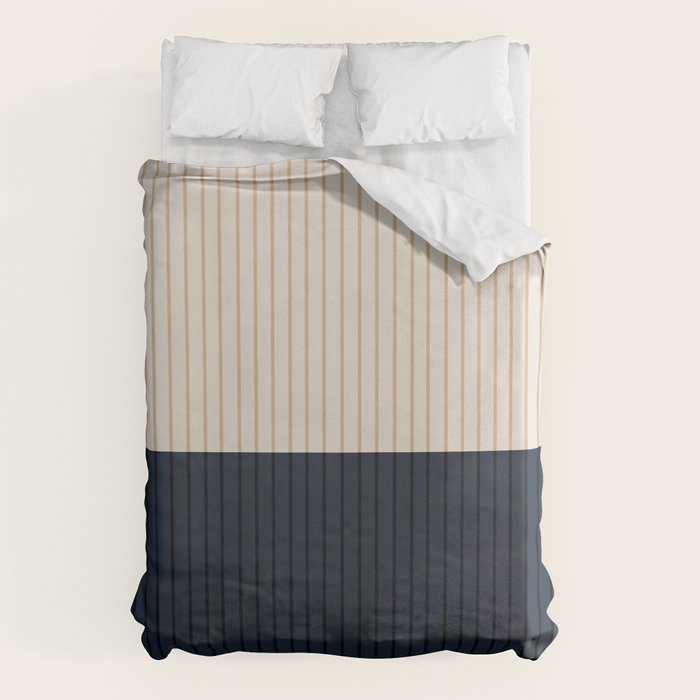 Color Block Lines XLI Duvet Cover Gallery Image 6